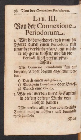 Lib. III. Von der Connexione Periodorum