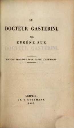 Les sept péchés capitaux, 7. La Gourmandise : le Docteur Gasterini