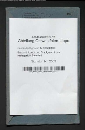 Erblasser: Hanebrink Colon Bick, Christian; Erblasser: Hanebrink, Elisabeth, geb. Lütkerendt: Testament