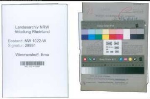 Entnazifizierung Erna Wimmershoff , geb. 09.02.1907 (Bueroangestellte)