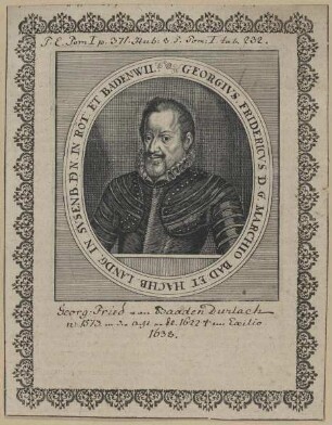 Bildnis des Georg Friedrich, Markgraf von Baden-Durlach