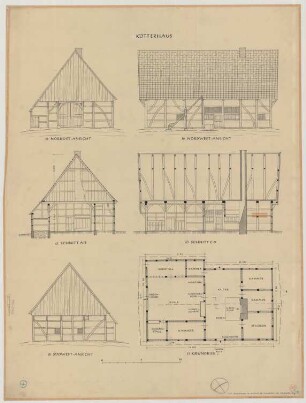 Austum (Kreis Steinfurt): Hof Wegmann. Kötterhaus