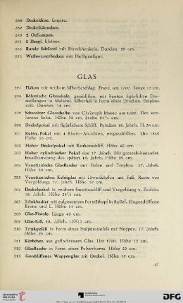 Glas (Nr. 297-323)