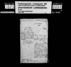 Schuldenwesen der Stiftungspflege Lauterburg