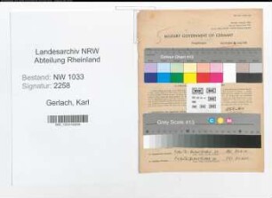 Entnazifizierung Karl Gerlach , geb. 31.12.1921 (Polizist)
