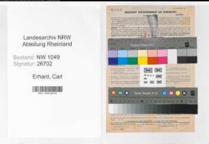 Entnazifizierung Carl Erhard , geb. 21.03.1878 (Drechsler)