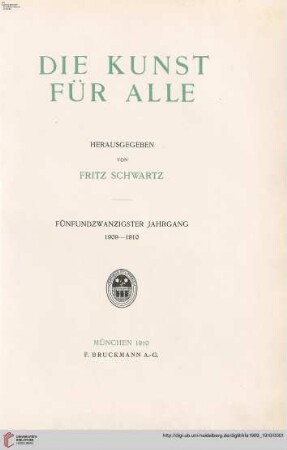 25: Die Kunst für alle: Malerei, Plastik, Graphik, Architektur