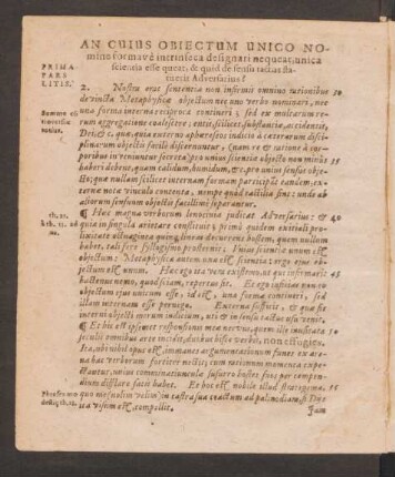 An Cuius Obiectum Unico Nomine forma ve intrinseca ...?