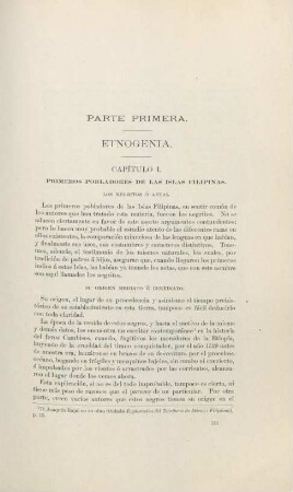Capítulo I. Primeros pobladores de las Islas Filipinas