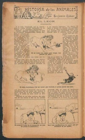 El león - (Continuación) : Historia de los animales