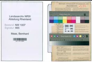 Entnazifizierung Bernhard Maas , geb. 01.11.1902 (Dentist)