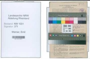 Entnazifizierung Emil Werner , geb. 02.00.1902 (Stadtrat)