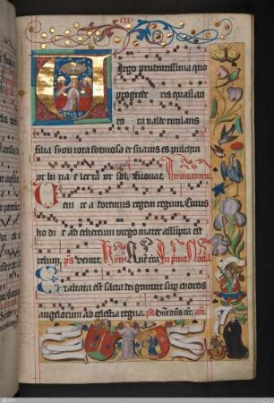 Initiale: Marienkrönung