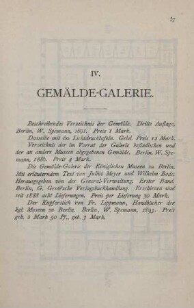 IV. Gemälde-Galerie