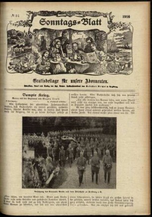 Ausgabe vom Sonntag, den 22. Oktober 1916.