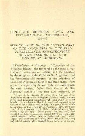 Conflicts between civil and ecclesiastical authorities, 1635-36