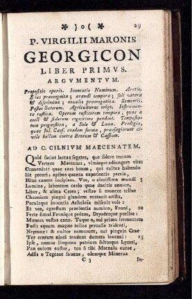 P. Virgilii Maronis Georgicon Liber Primus