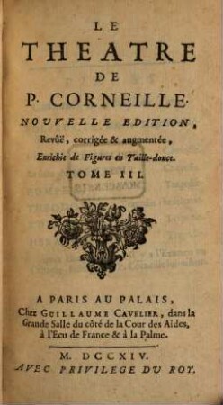 Le Theatre De P. Corneille, 3