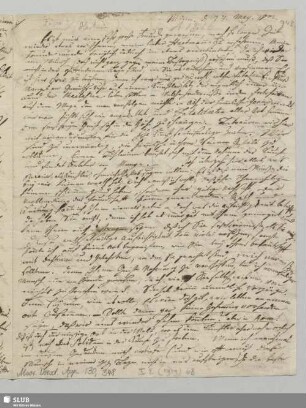 348: Brief eines Ungenannten an Ferdinand Hartmann