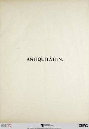 Antiquitäten (311-346)