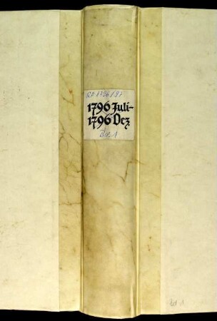 Ratsprotokolle, 1796 25. Juli - 5. Dez.