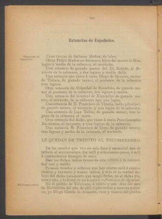 Estancias de Españoles.