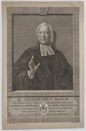 Bildnis des Siegmundus Basch