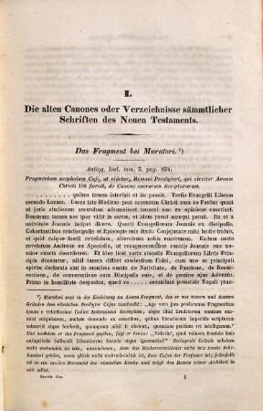 Quellensammlung zur Geschichte des Neutestamentlichen Canons bis auf Hieronymus