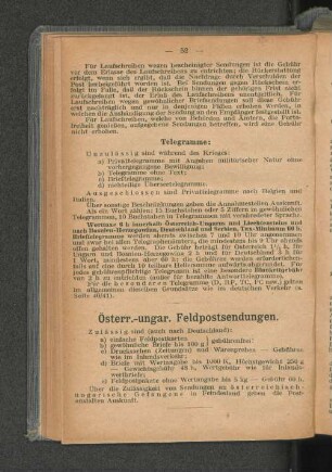 Österr.-ungar. Feldpostsendungen.