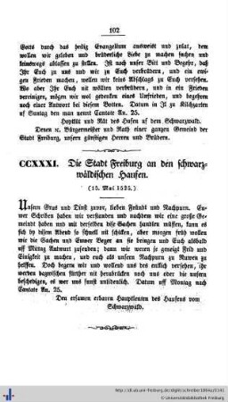 CCXXXI - CCXL.