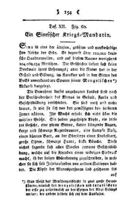 ¬Ein¬ Sinesischer Kriegs-Mandarin : Taf. XII, Fig. 60