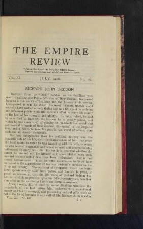 Vol. XI. July, 1906. No. 66.