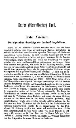 Erster (theoretischer) Theil.