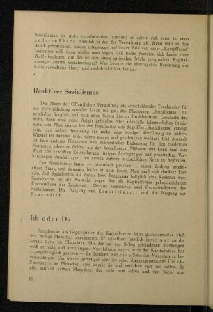Reaktiver Sozialismus