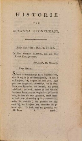 Historie van Mejuffrouw Susanna Bronkhorst : met Platen, 2