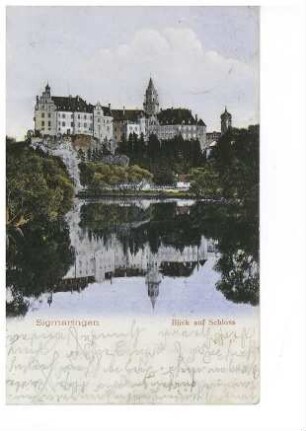 Schloss Sigmaringen (Ansicht von der Donau)