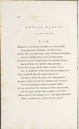 Zweyte Elegie.