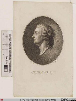 Bildnis Marie-Jean-Antoine-Nicolas de Caritat, marquis de Condorcet
