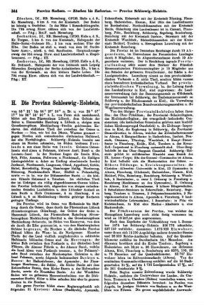 H. Die Provinz Schleswig-Holstein