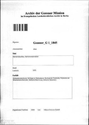 Gemeindeaufbau, Gemeinwesenarbeit