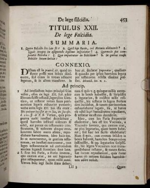 Titulus XXII. De lege Falcidia