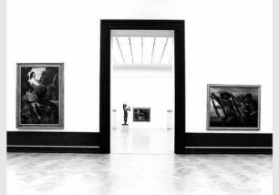 Blick in die Ausstellung der Alten Nationalgalerie, 1. Cornelius-Saal