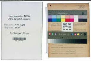 Entnazifizierung Cuno Schlemper , geb. 11.05.1891 (Fabrikant)