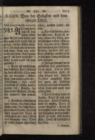LXXIV. Von der Seligkeit und dem ewigen Leben.