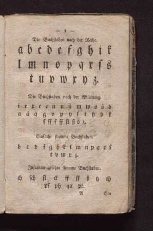 Zusammengesetzte stumme Buchstaben.
