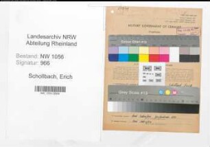 Entnazifizierung Erich Schollbach , geb. 05.09.1914 (Zimmerer)