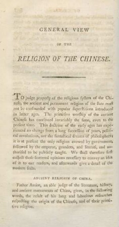 [VII.] General view of the religion of the Chinese