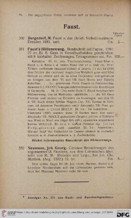 Faust (Nr. 350 - 352)