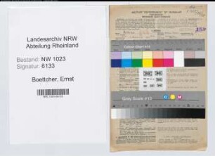 Entnazifizierung Ernst Boettcher , geb. 11.12.1900 (Techn.Kaufmann)