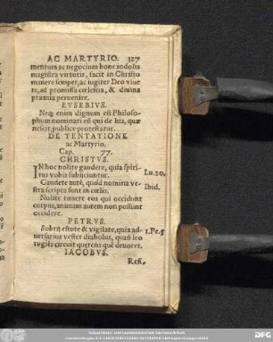De Tentatione ac Martyrio. Cap. 77.